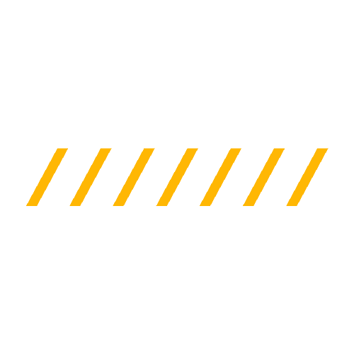 A diagonal pattern of equally spaced orange stripes on a brown background, reminiscent of the safety markings seen on the vehicles of an emergency roadside assistance team.
